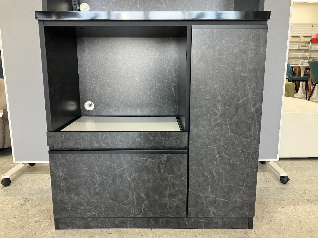 食器棚 ブラック