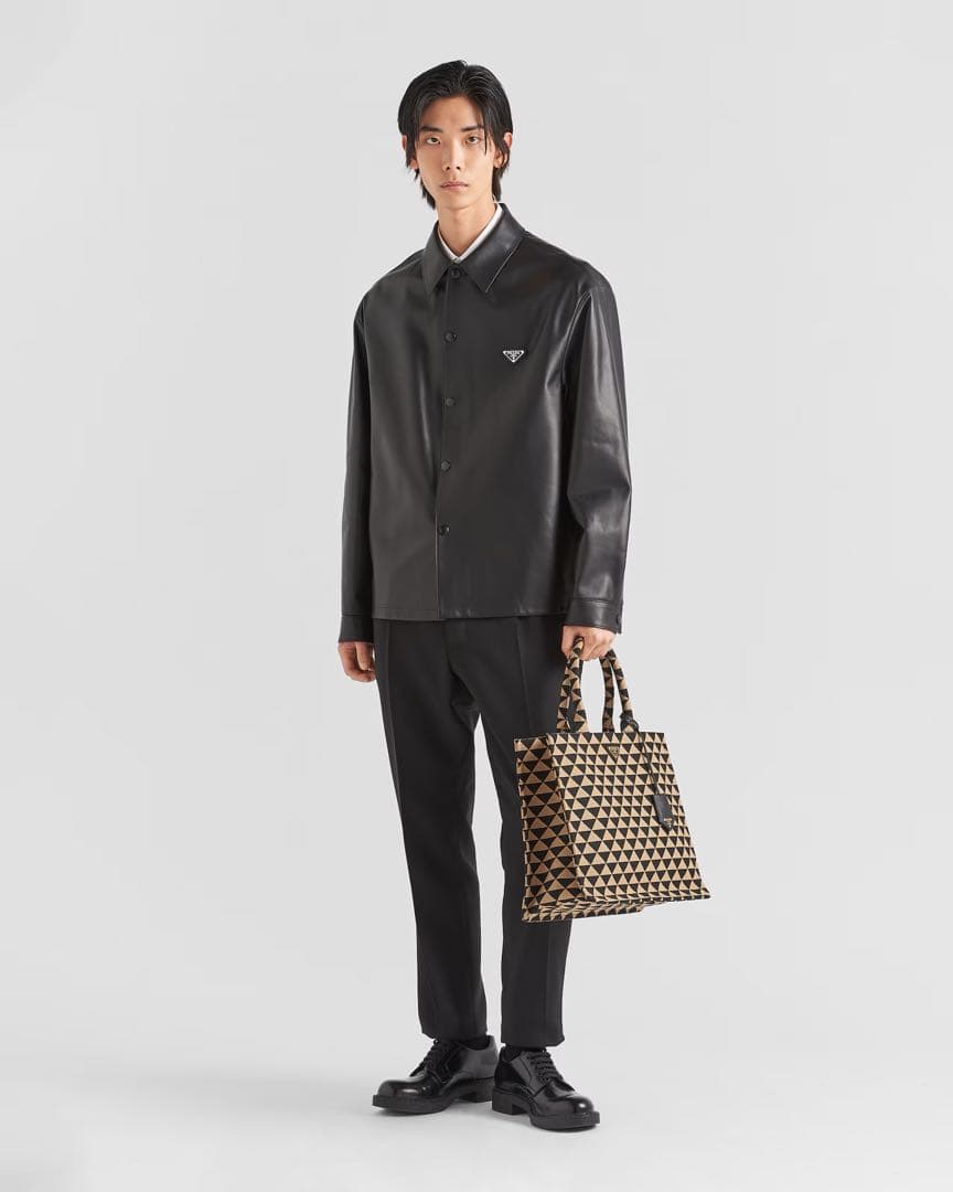 PRADA プラダ ナッパレザーシャツ