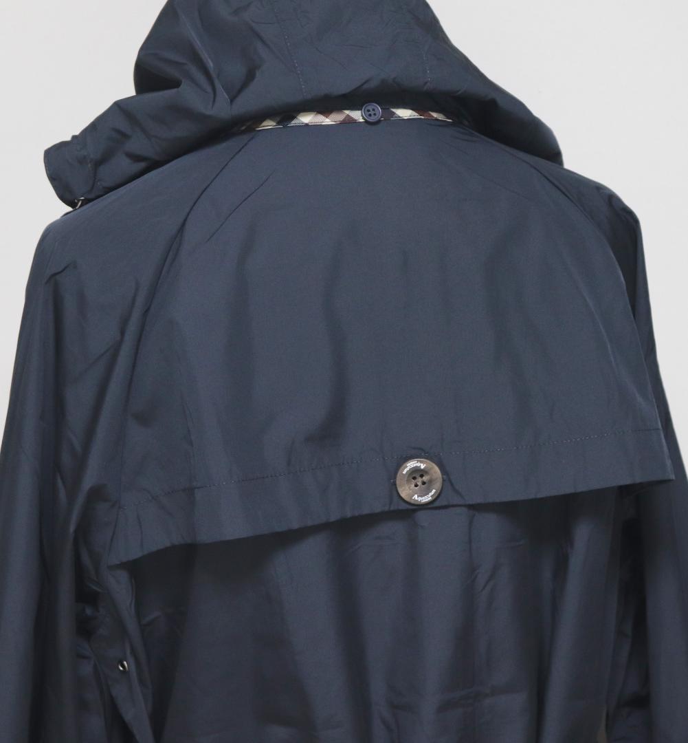 新品【アクアスキュータム 】ショップチャンネル完売品 レインコート M 紺