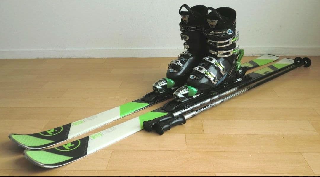 ROSSIGNOL＋NORDICA スキーフルセット 板160 靴26.5