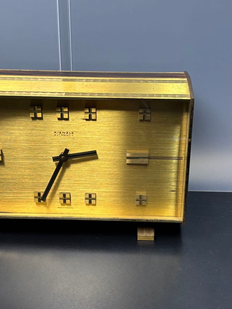 【稼働品】キンツレ KIENZLE ヴィンテージ置き時計 オートマチック ドイツ
