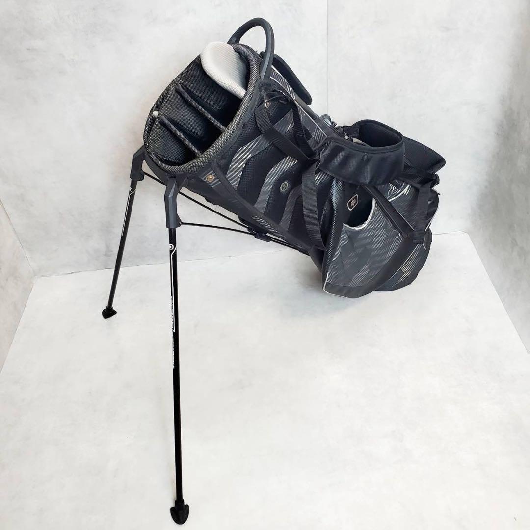 OGIO キャディバッグ スタンド式 ブラック 軽量 多機能 収納豊富 ゴルフ