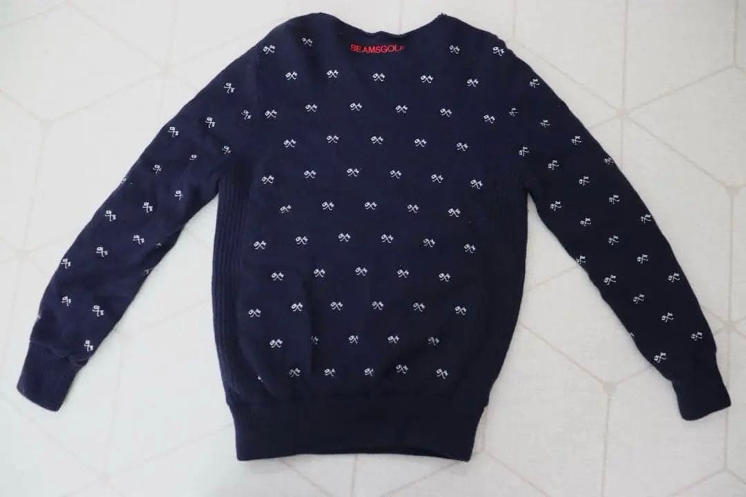 BEAMS GOLF ゴルフウェア2点セット セーター＋ポロシャツ メンズ