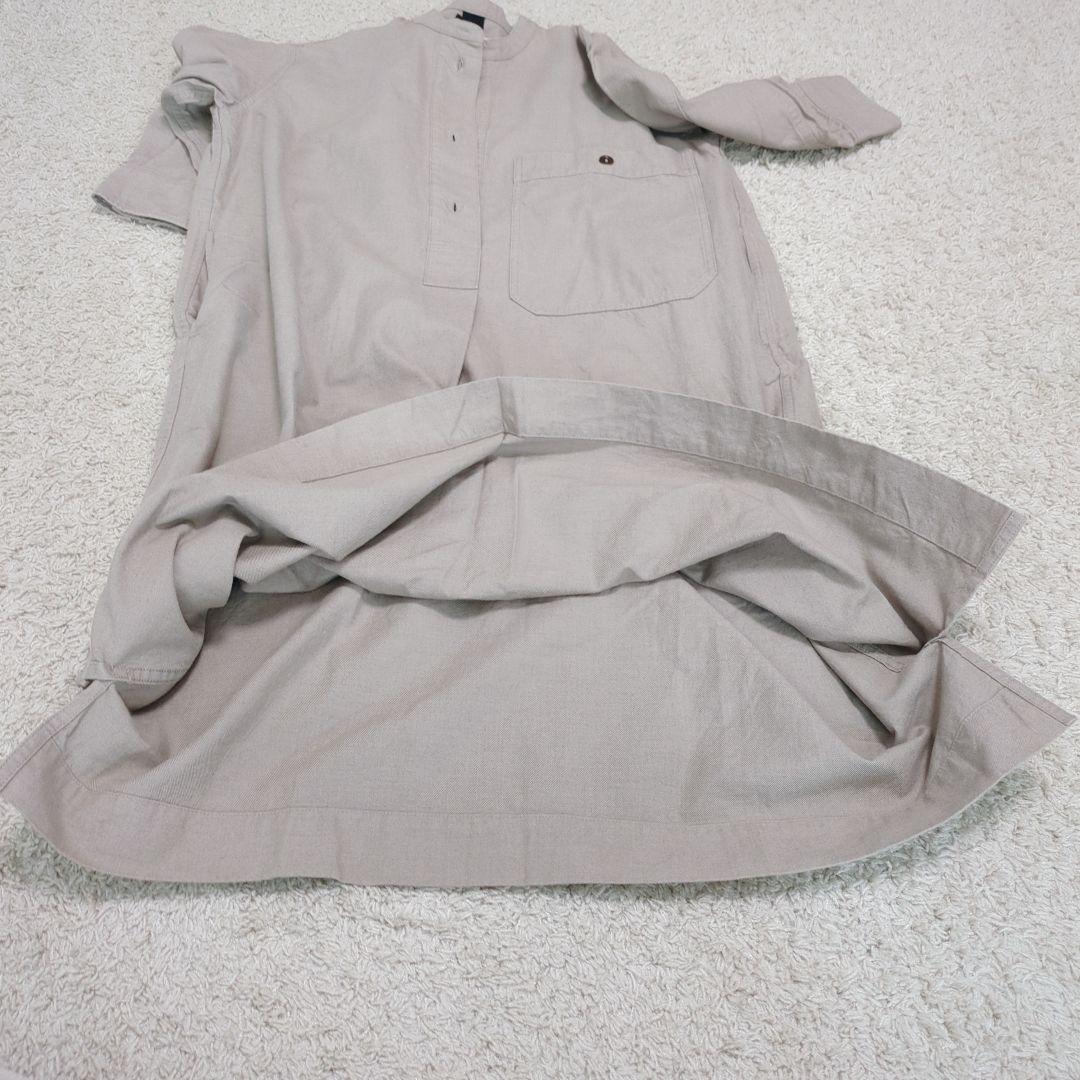 【美品】MHL WORN COTTON WOOL TWILL シャツワンピース