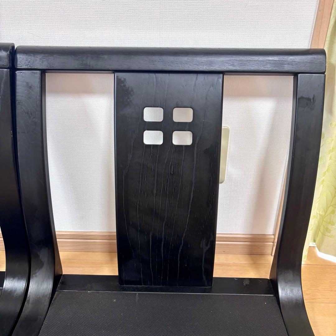 光製作所 hikari 木製 座椅子 4脚セット 和風 和室 旅館 和モダン ②