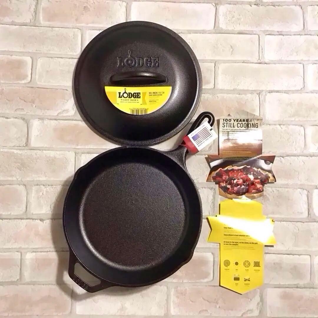 LOGE 新品未使用 スキレット L8SK3 & カバー L8IC3 セット