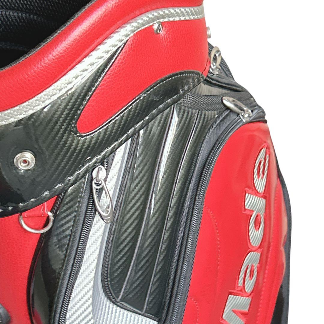 TaylorMade キャディバッグ ゴルフバッグ ツアー 赤 メンズ ゴルフ