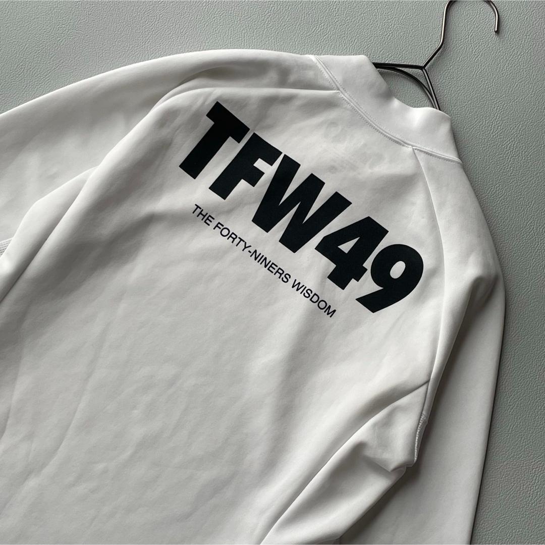 5564【極美品】TFW49　モックネック長袖シャツ 袖下メッシュ