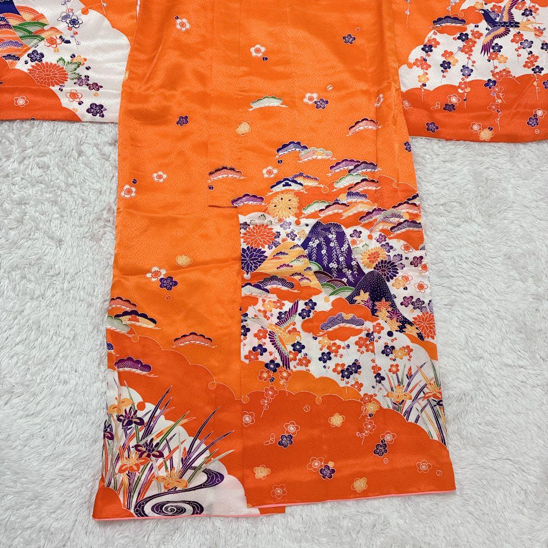 七五三 女の子 着物セット 7歳用 はこせこ 草履 小物付き　子供着物