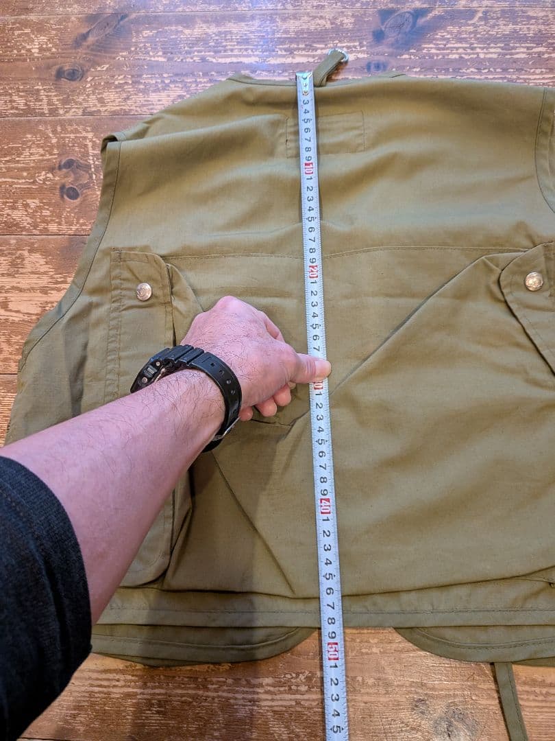 ヴィンテージ コロンビア旧タグ フィッシングベスト オリーブ色 4ポケット