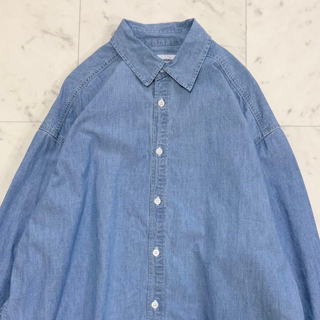 美品✨フレームワーク　ダンガリーシャツ　デニムシャツ　オーバーサイズ　ゆったり