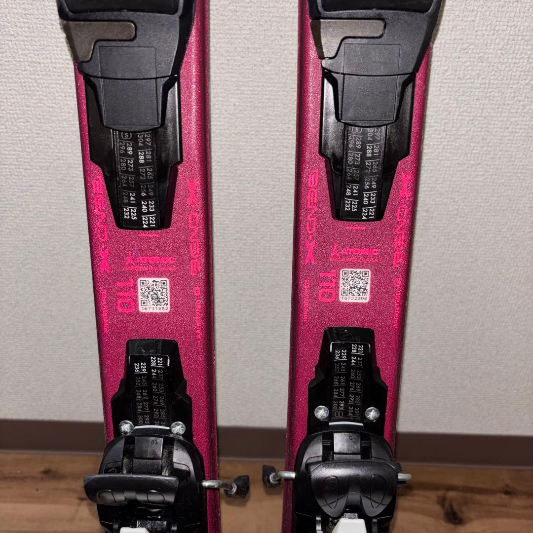 アトミック スキー板 110cm ブーツ 3点セット 21cm ATOMIC