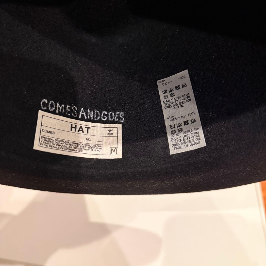 COMESANDGOES rabbitfur 100 HAT ハット