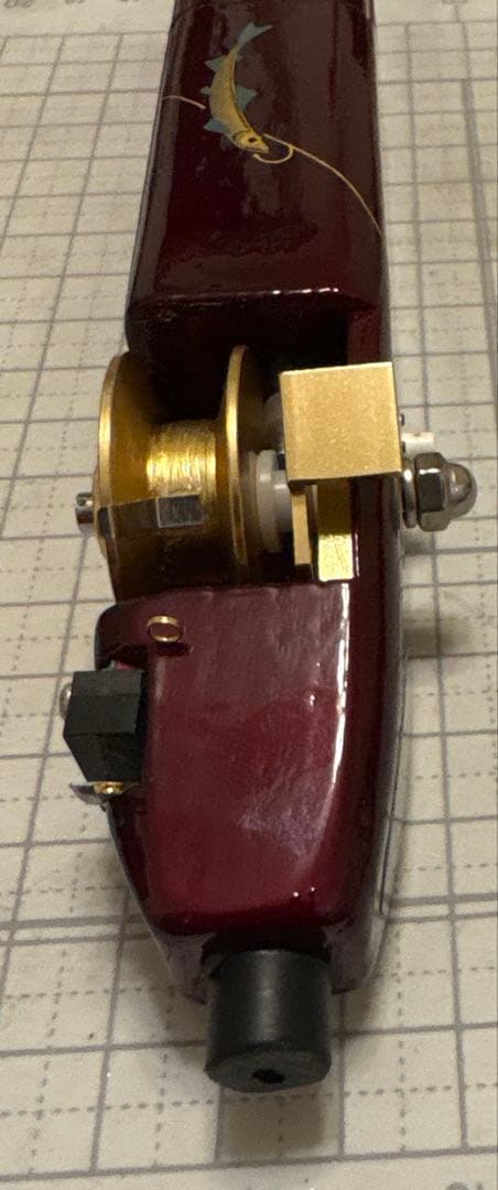 Ｋ-ＺＡＮ ワカサギ電動リール　漆塗り　金蒔絵　穂先付き