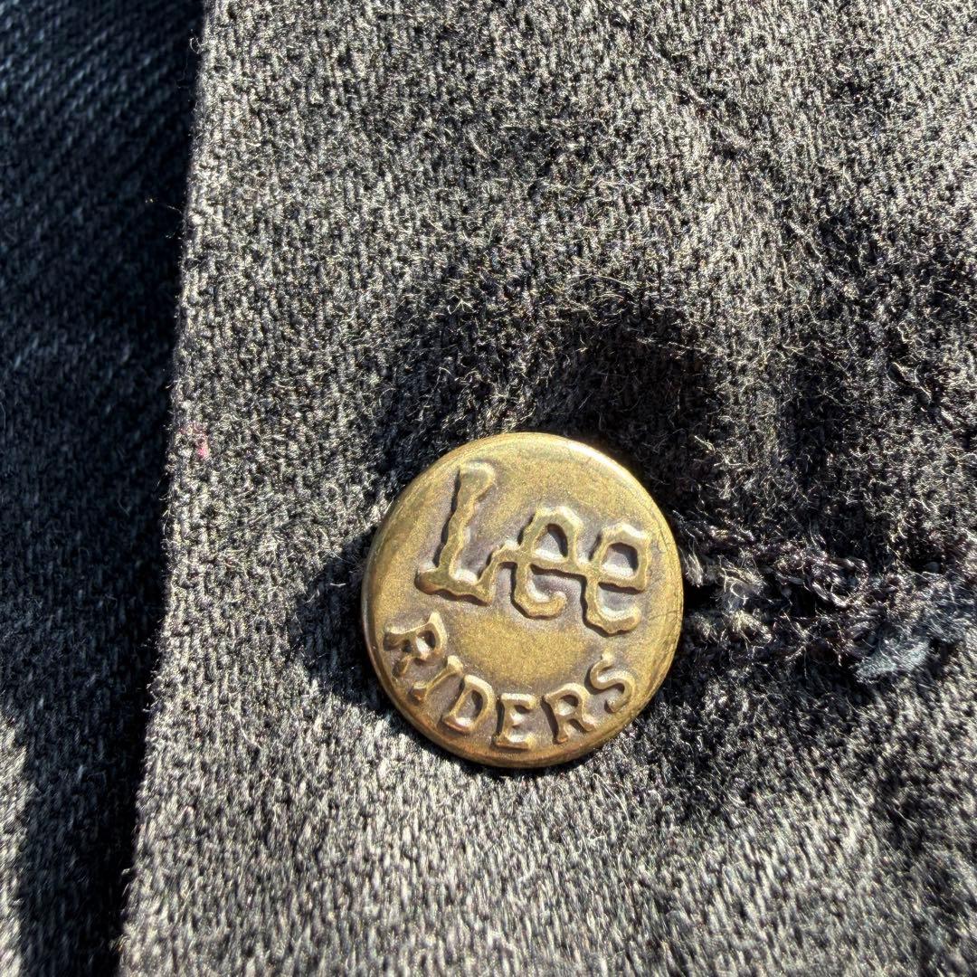 【80s~90s】USA製 Lee 後染め ブラックデニムジャケット