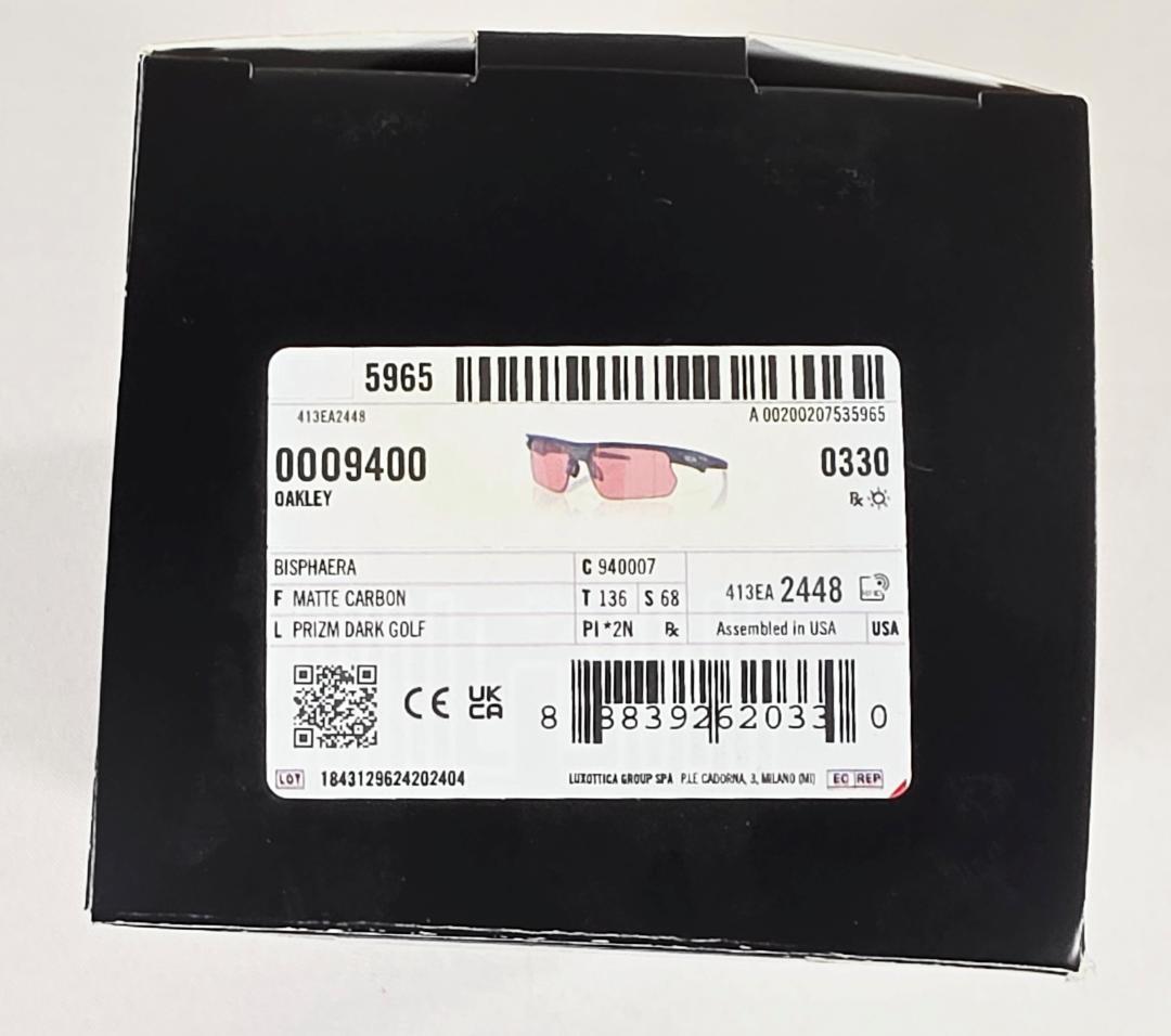 新品　オークリー サングラス BISPHAERA カーボン　桃