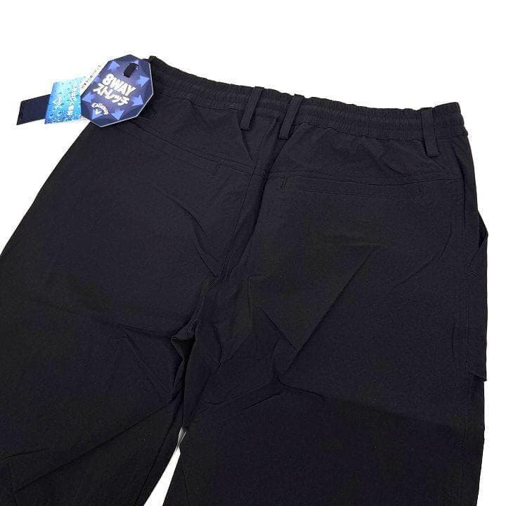 新品 キャロウェイ 8WAYストレッチ シワナイロン 撥水 パンツ 黒 LL