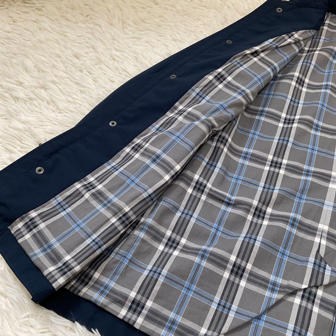 美品♪ブルックスブラザーズ コート ジャケット ネイビー Mサイズ　裏地チェック