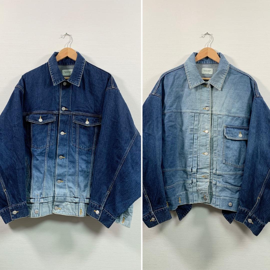 ビューティフルピープル ダブルエンド オーバーサイズ デニムジャケット 42
