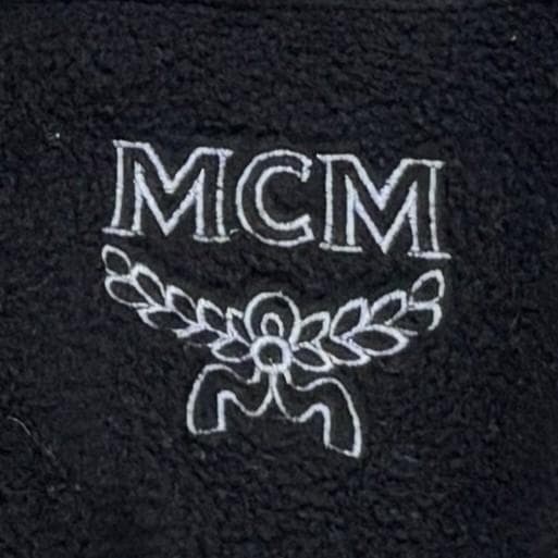 【正規品】MCM　リブケーブルニット×フリース　ブラック　XLサイズ　希少