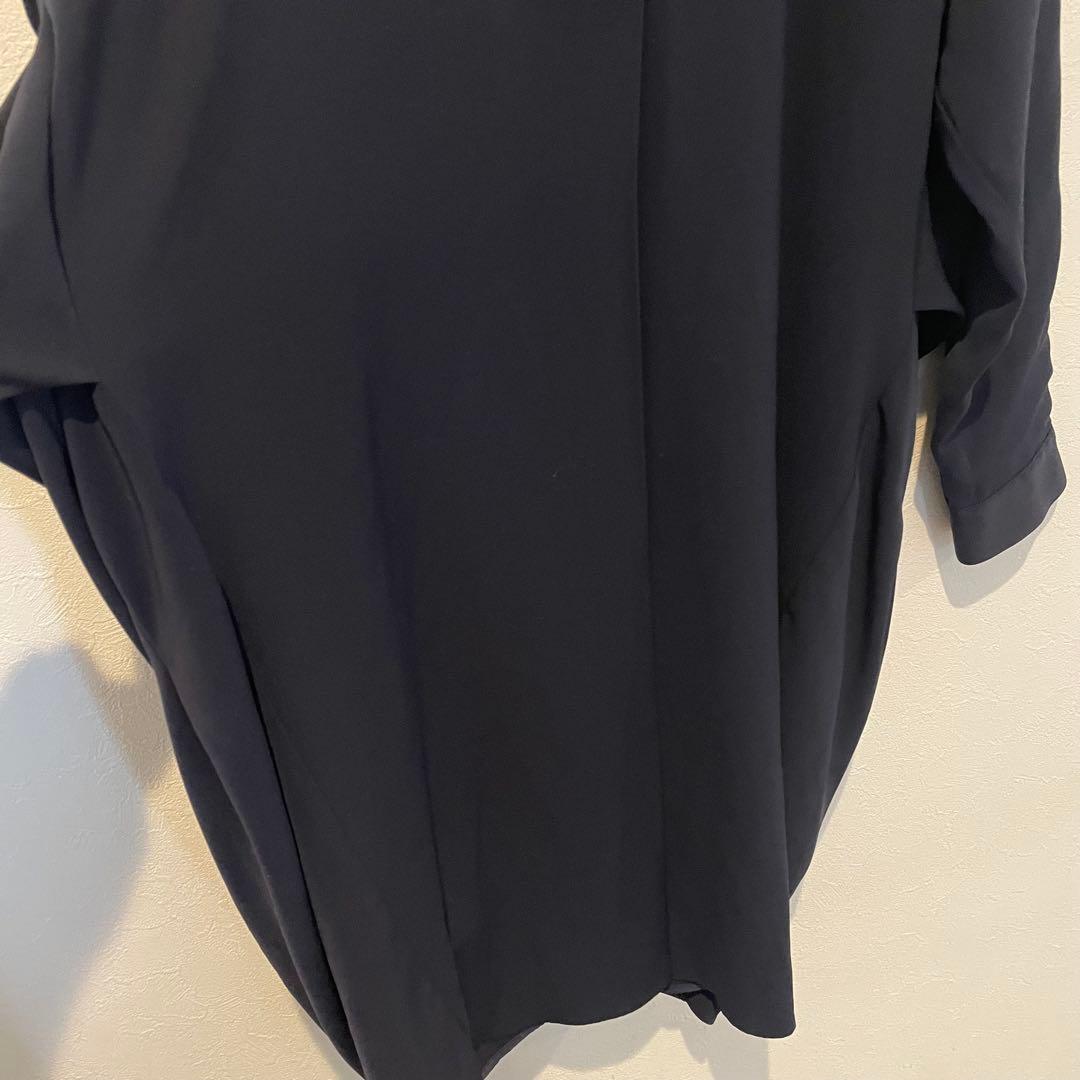 ENFOLD　シャツワンピース　38サイズ　ネイビー