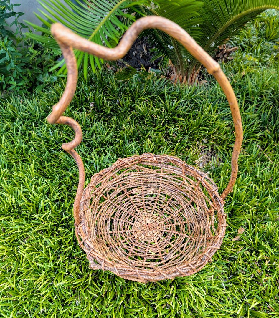 まきぽん様 仕様 あけび蔓のバスケット•うつわ•みだれ編みトレー 4点セット