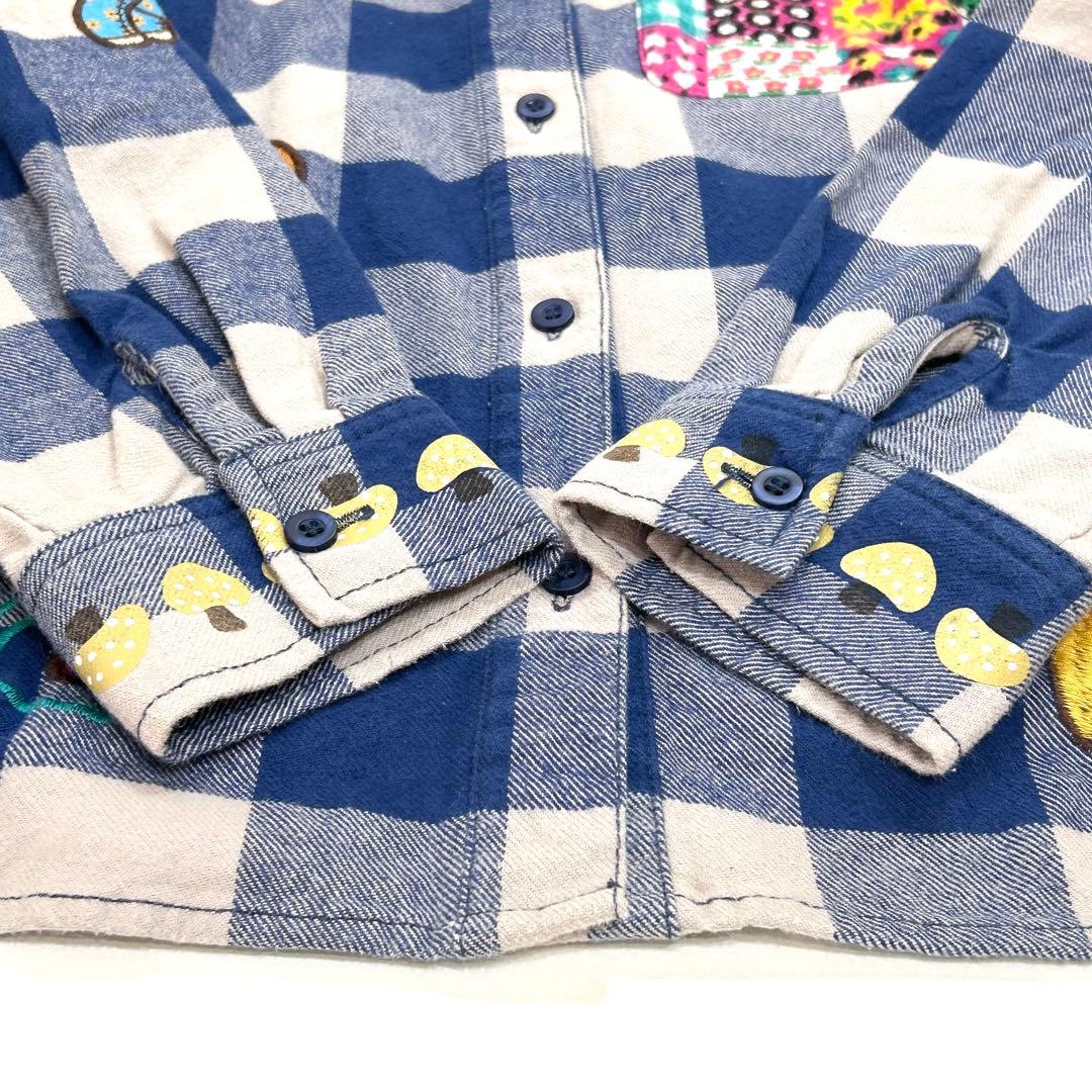 grand ground グラグラ 大人サイズ ネルシャツ ギンガムチェック M