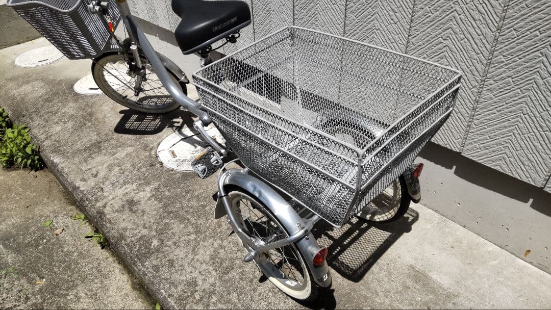 ブリジストン製三輪自転車シルバーBRIDGESTONE BW10 3輪配達配送可