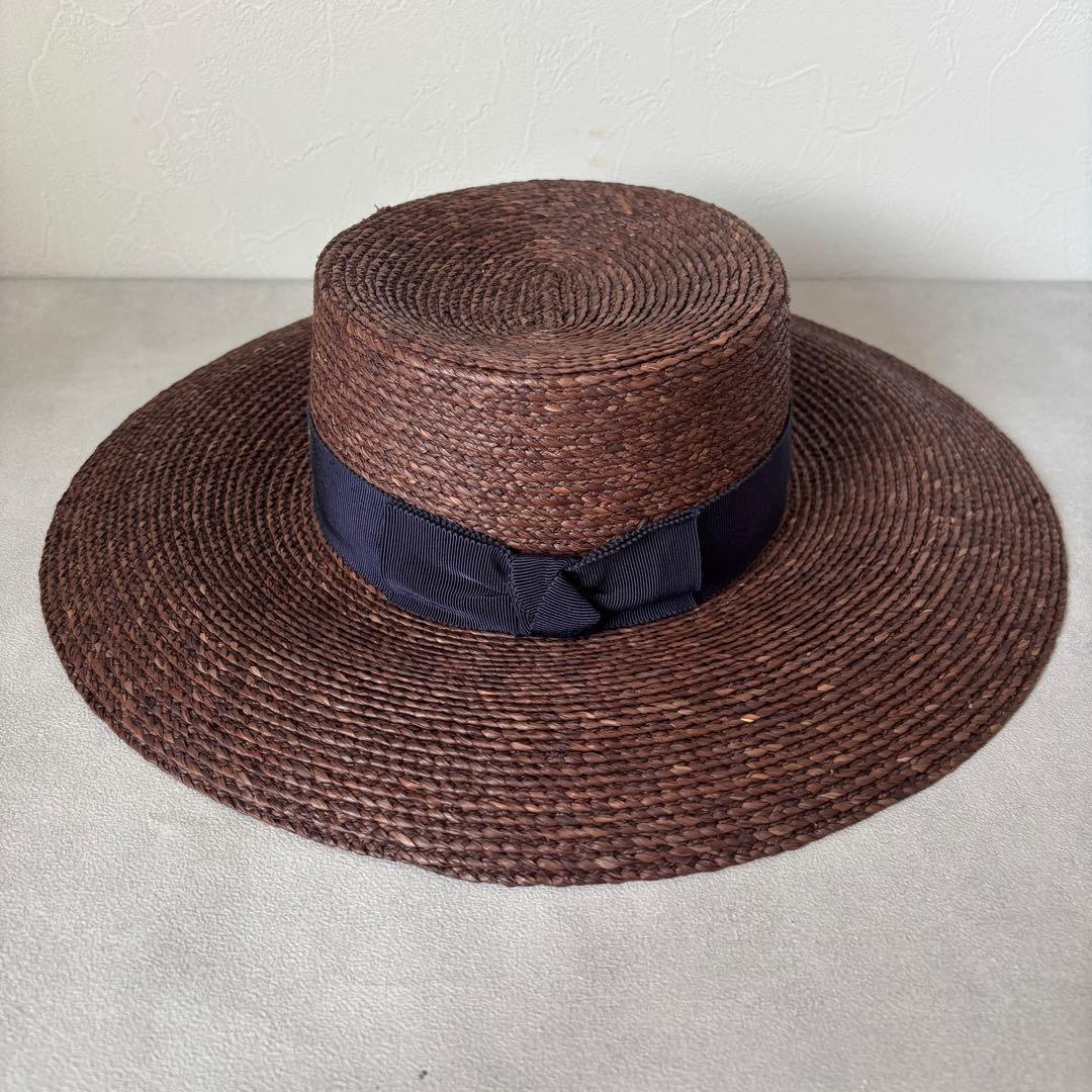 美品✨HELEN KAMINSKI 麦わら帽子 ハット 矢野未希子 ブラウン