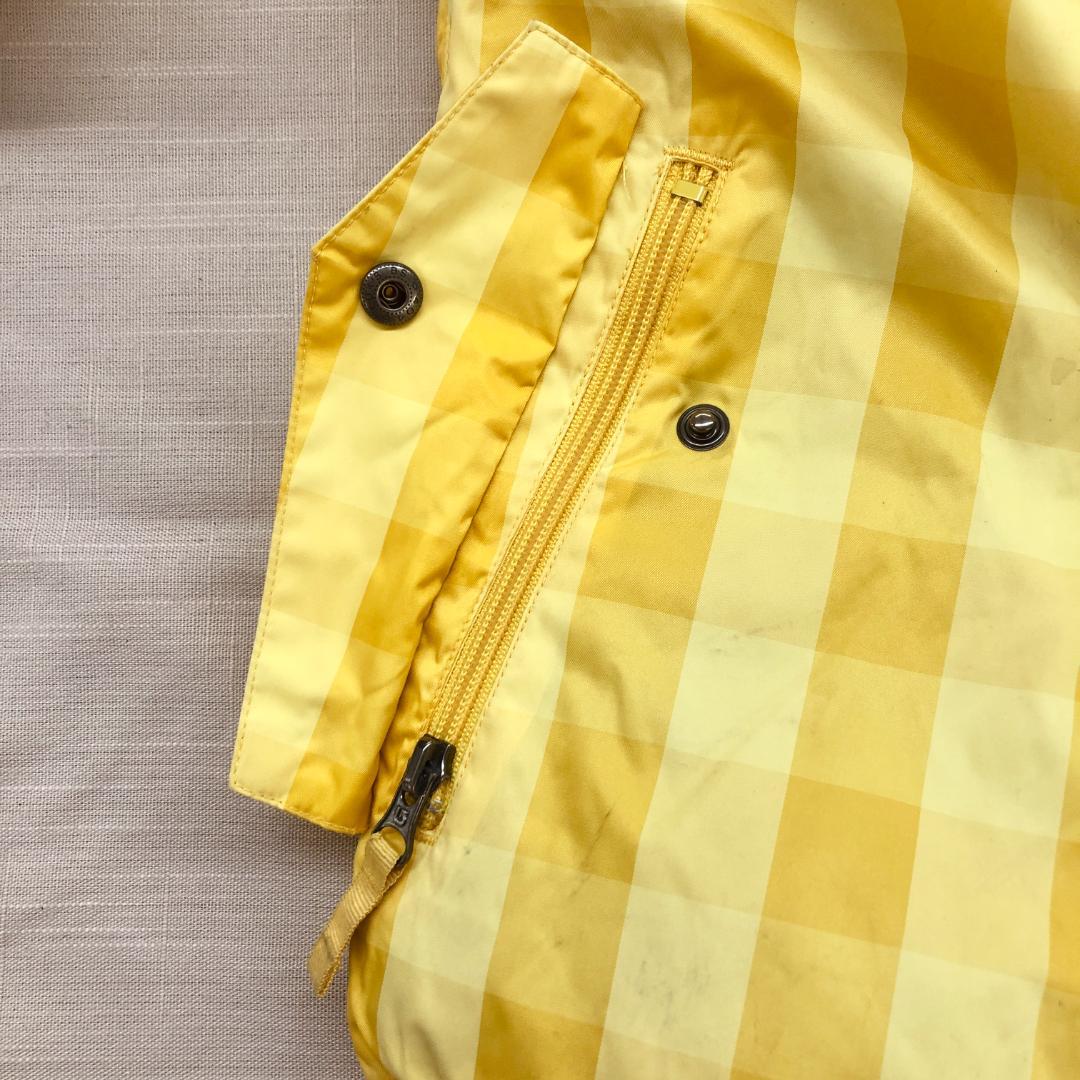 バートン　スキーウェア　イエローチェック柄　ウィンタースポーツ　Sサイズ