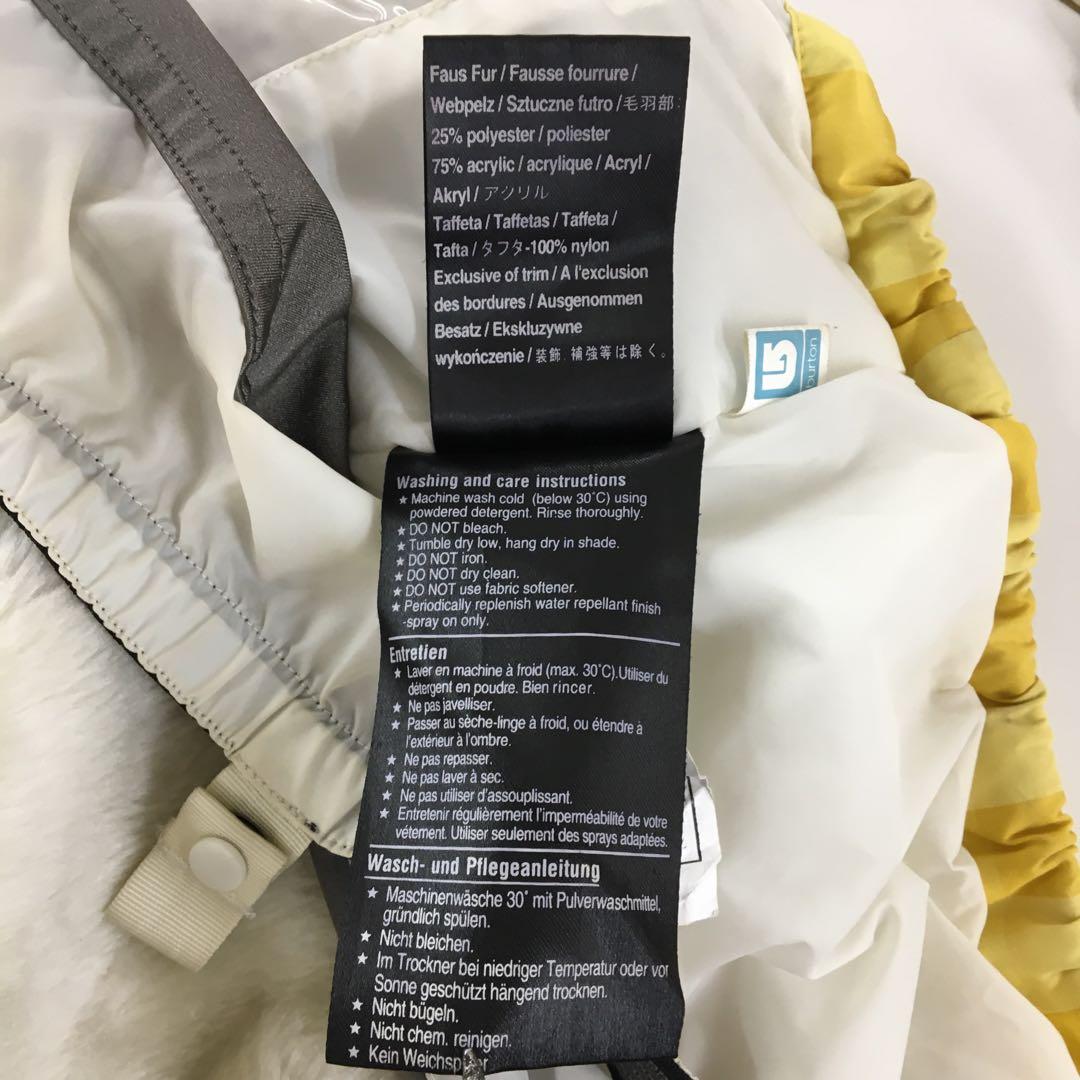 バートン　スキーウェア　イエローチェック柄　ウィンタースポーツ　Sサイズ