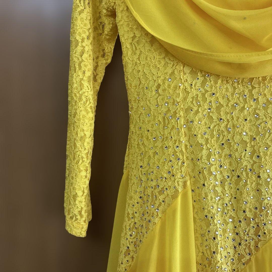 社交ダンス用イエロードレス