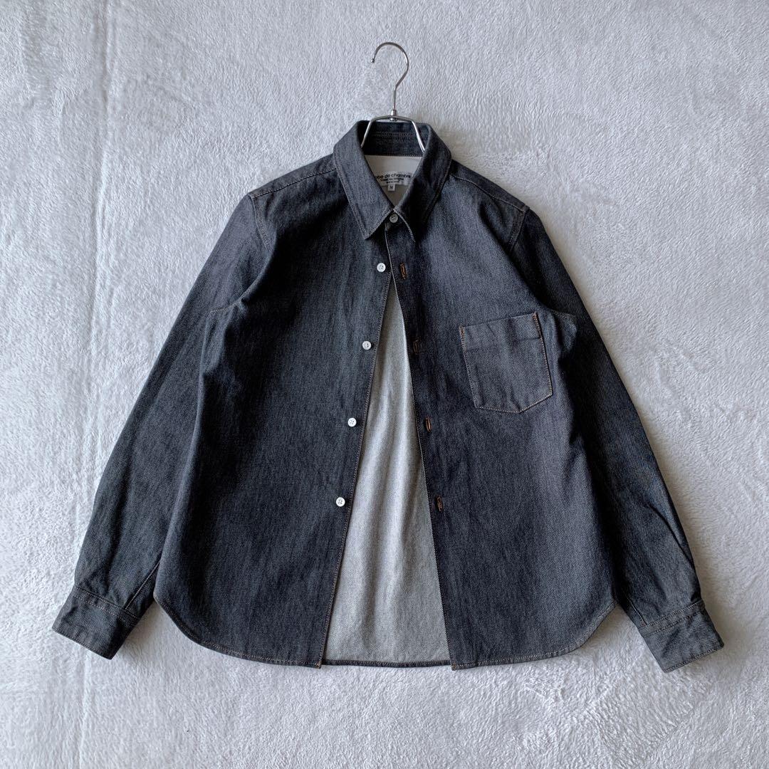 美品 ローブドシャンブル コムデギャルソン 長袖 デニム シャツ ジャケット
