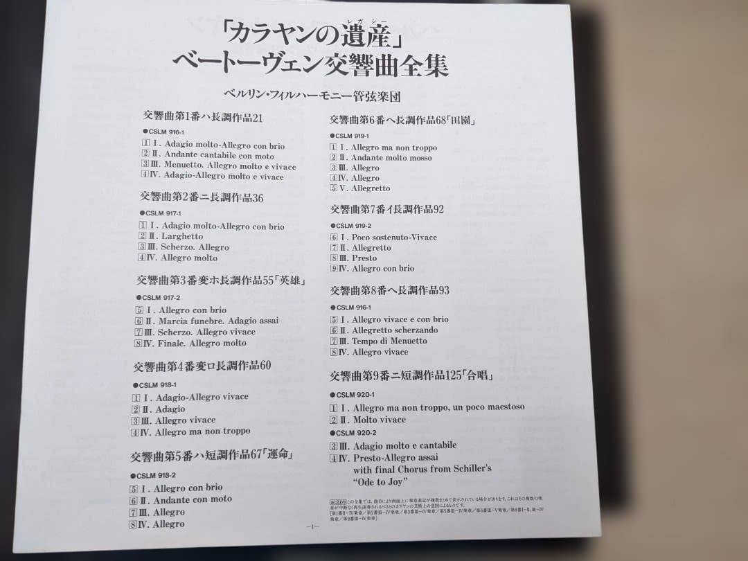 LD カラヤン＆ベルリン・フィル ベートーヴェン交響曲全集 5枚組