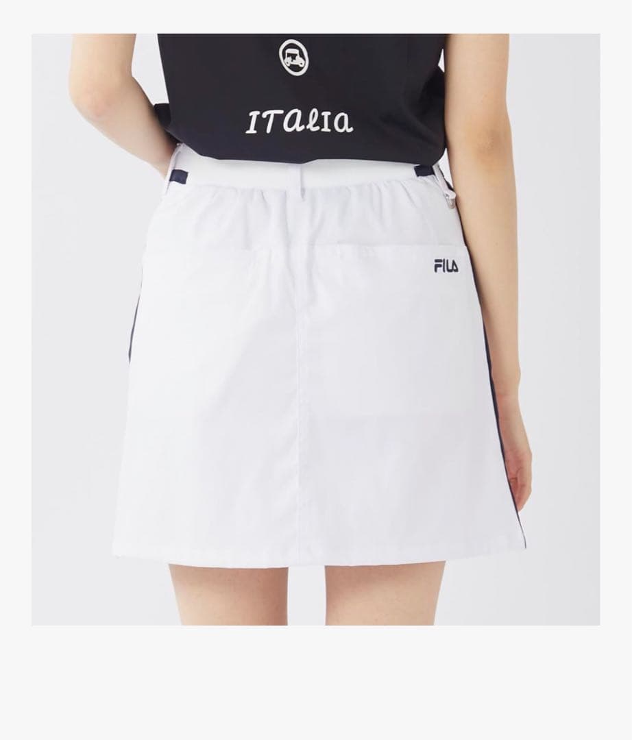 新品FILA GOLFスカート ミニ丈 インナーパンツ付き伸縮性 吸水速乾 撥水
