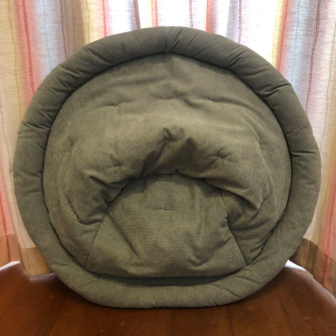 ひなたライフ2wayフォールディングチェア コーデュロイ(カーキ) ※手渡し