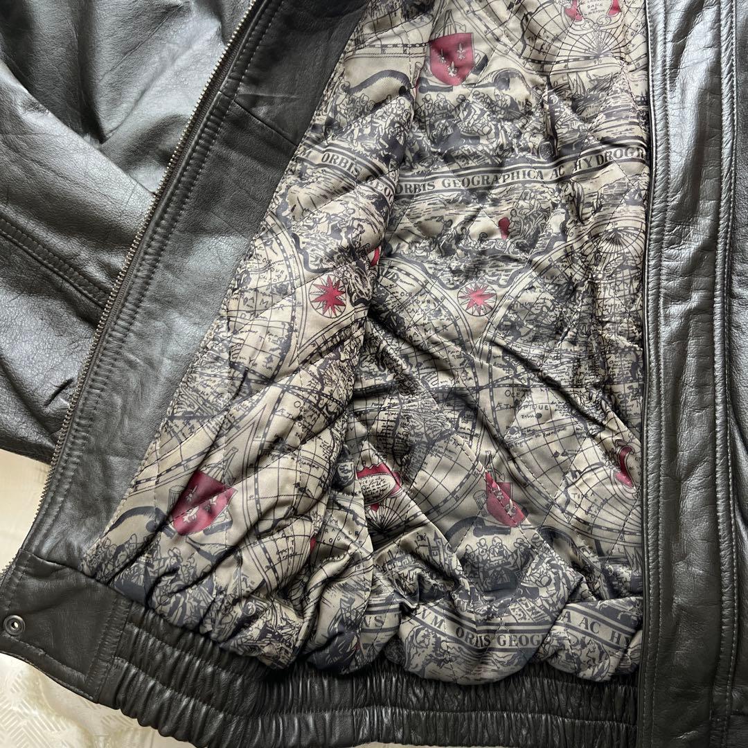 A-2ミリタリーデザイン ショート丈 本革レザー ボンバージャケット フライト