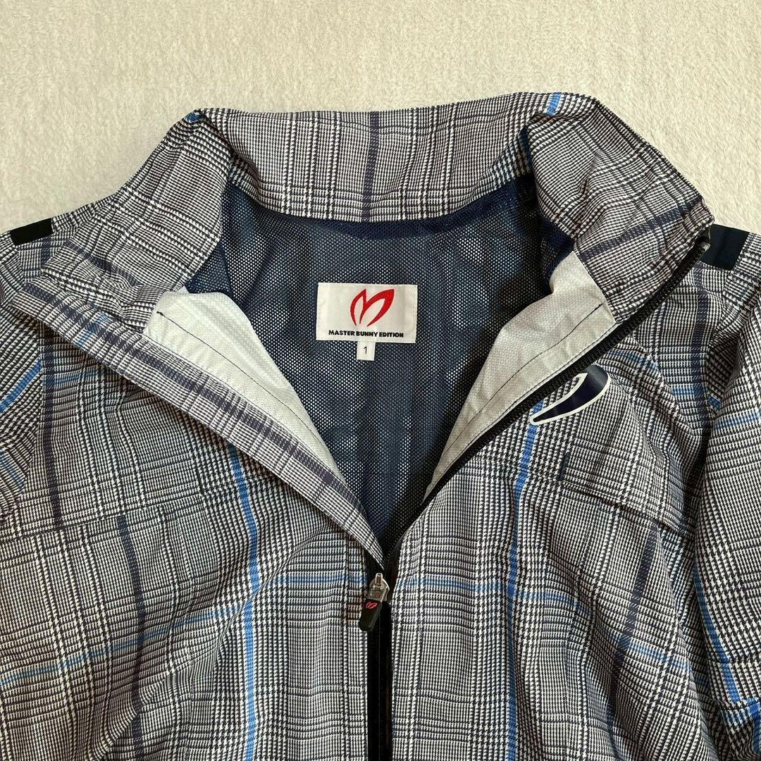 美品　マスターバニー　2way 千鳥　チェック　レインワンピース　レインコート