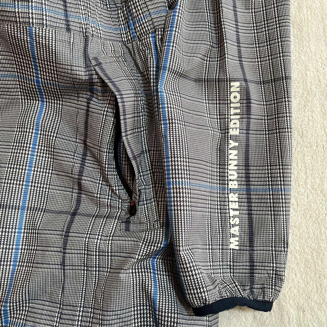 美品　マスターバニー　2way 千鳥　チェック　レインワンピース　レインコート