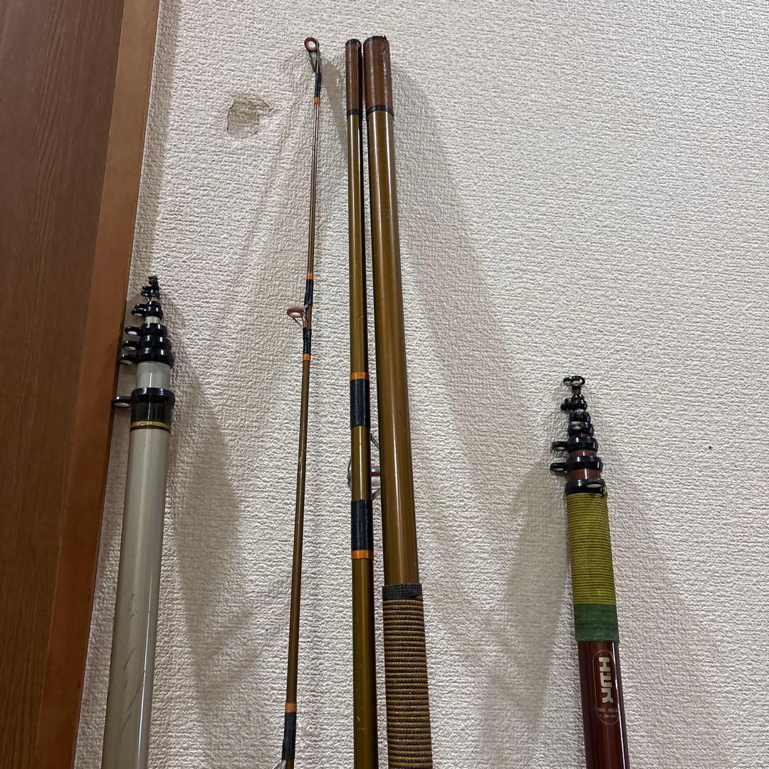 磯釣り　釣竿3本