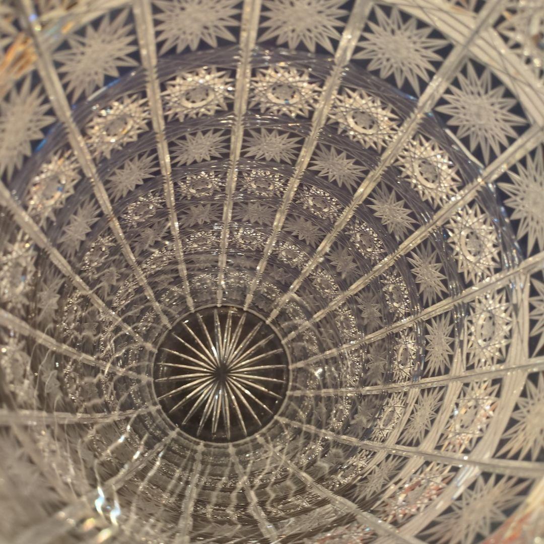 【高級】超大型ボヘミアン・クリスタルグラス 大型ベイス