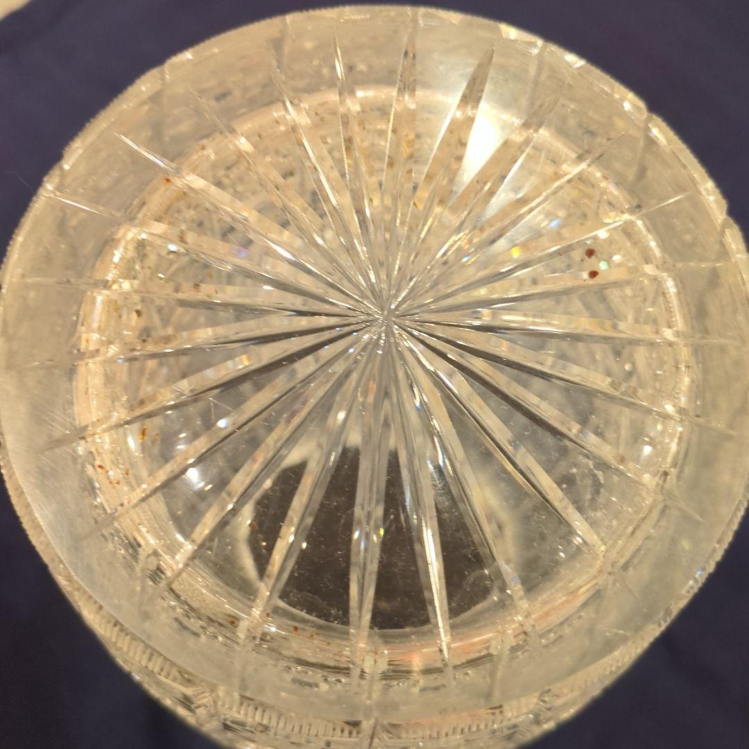 【高級】超大型ボヘミアン・クリスタルグラス 大型ベイス