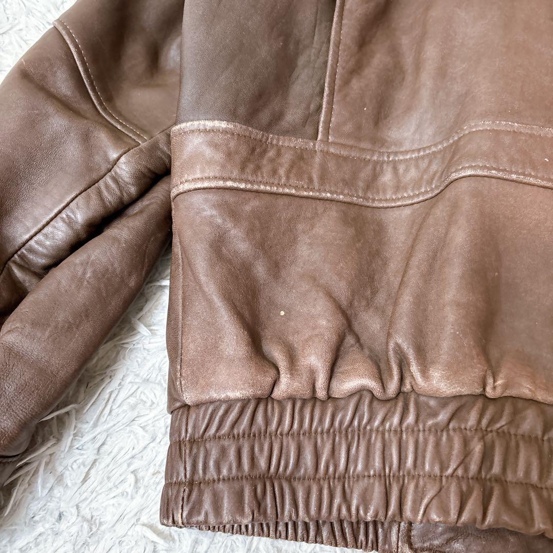 vintaga A-2 フライトジャケット レザージャケット　羊革　短丈　M