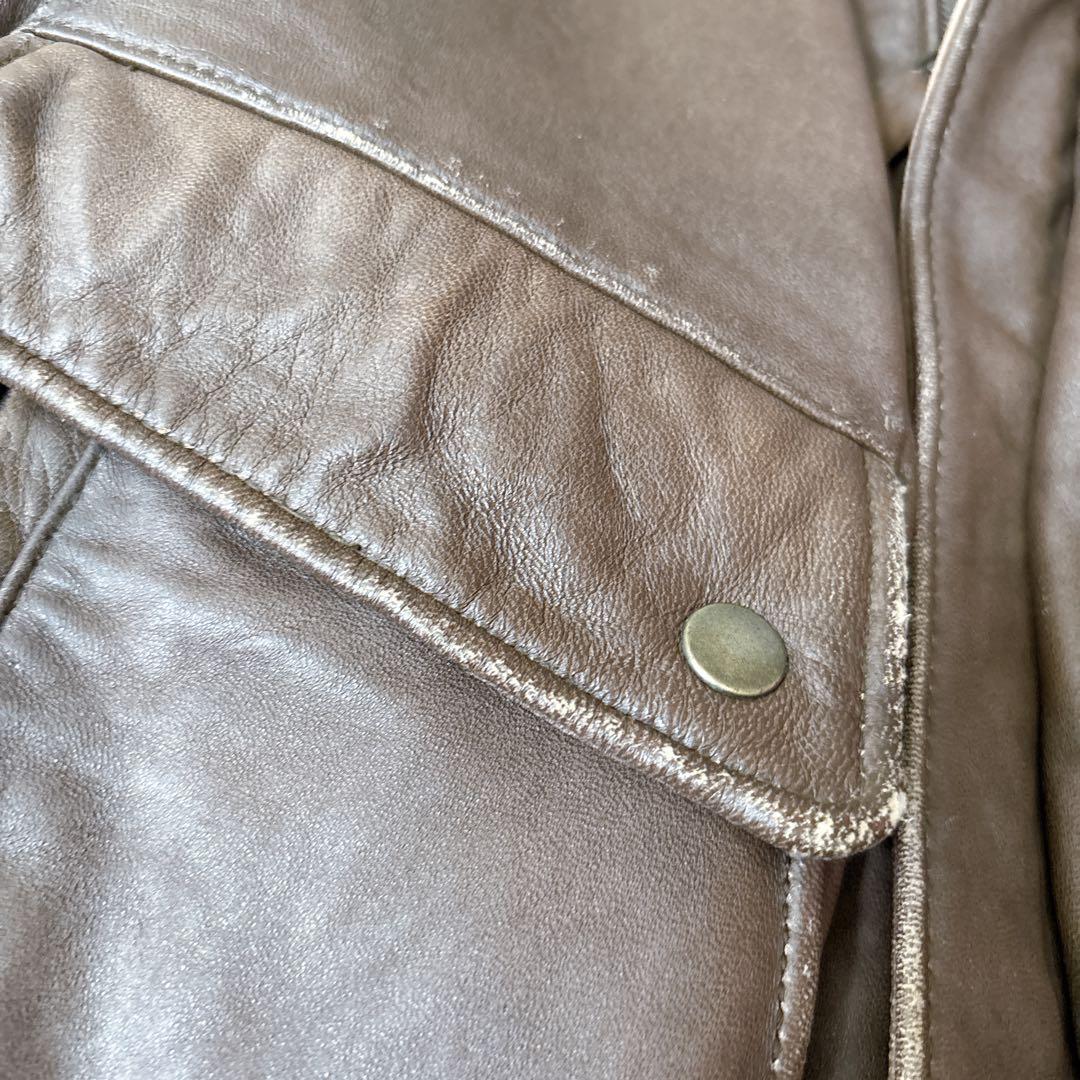 vintaga A-2 フライトジャケット レザージャケット　羊革　短丈　M