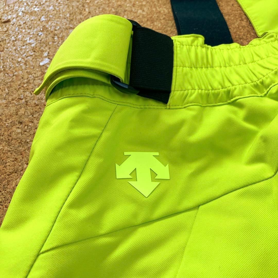 【美品】デサントdescentスキーウェア ジャケ上下 セットSメンズグレー×黄