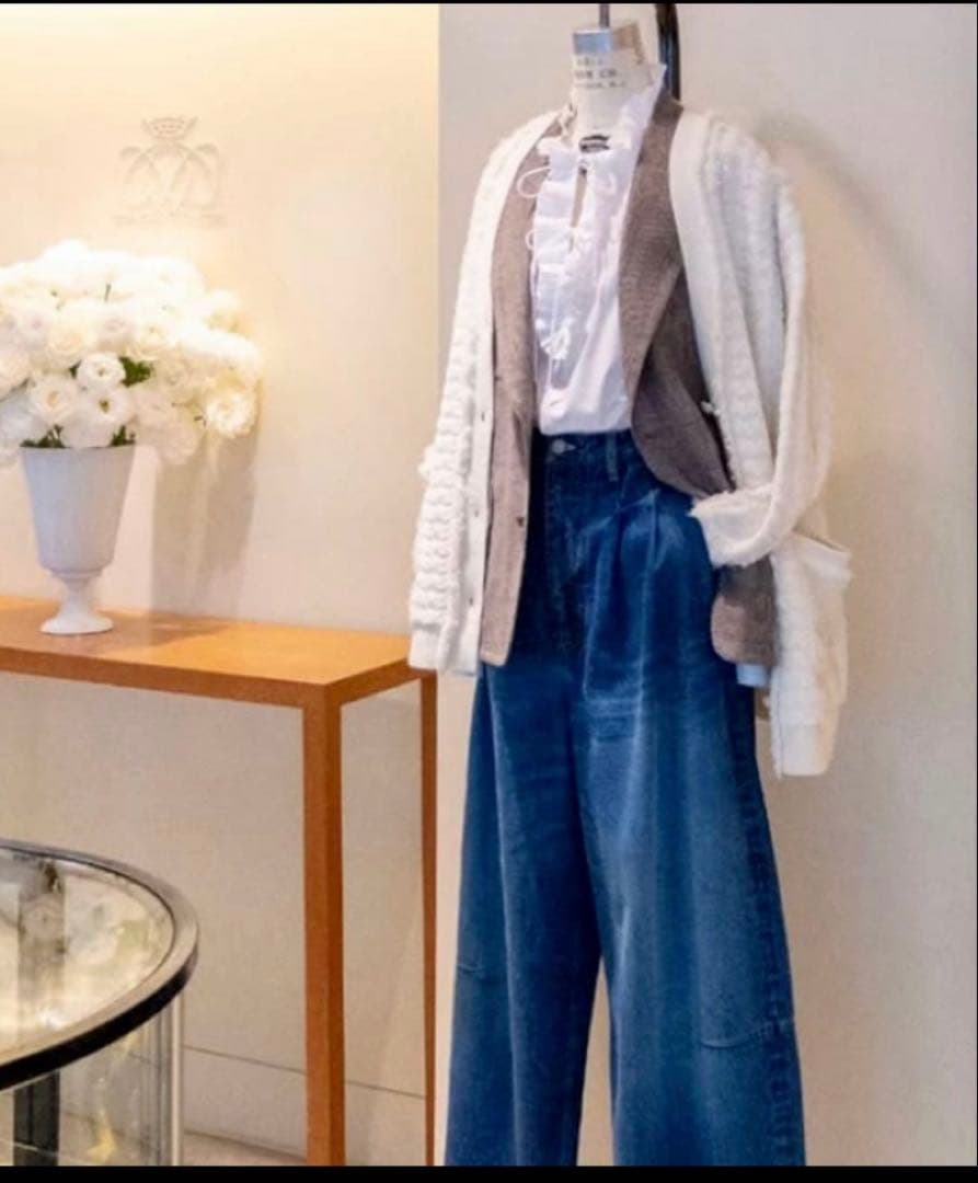 ドゥロワー drawer コットンドビータックプリーツブラウス