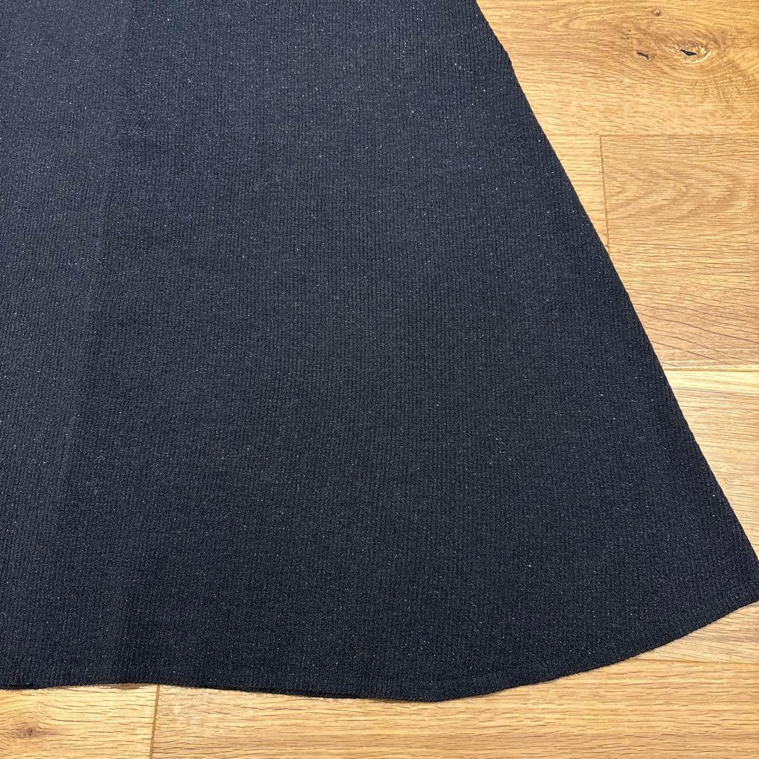 Mila Owenミラオーウェン　オフショルダー ロングリブニットワンピース