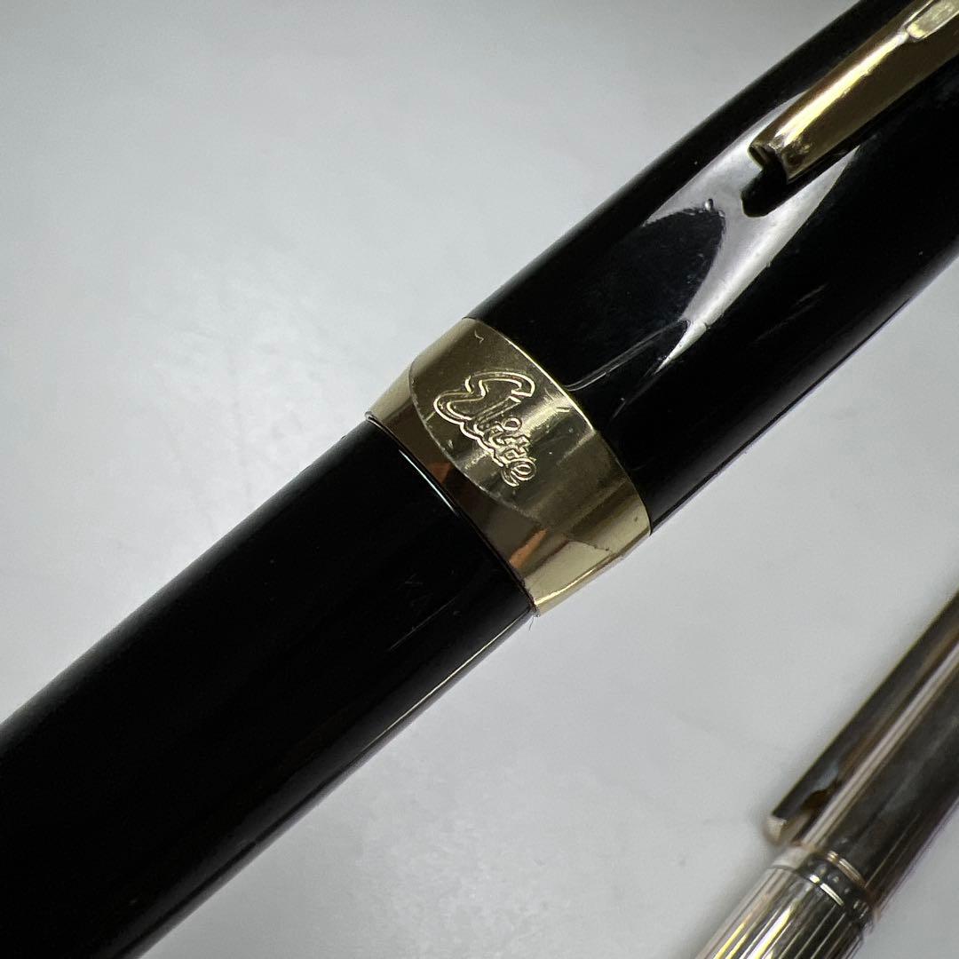 PILOT18K刻印万年筆/DUNHILLボールペン2点　東Y8-0218☆2F
