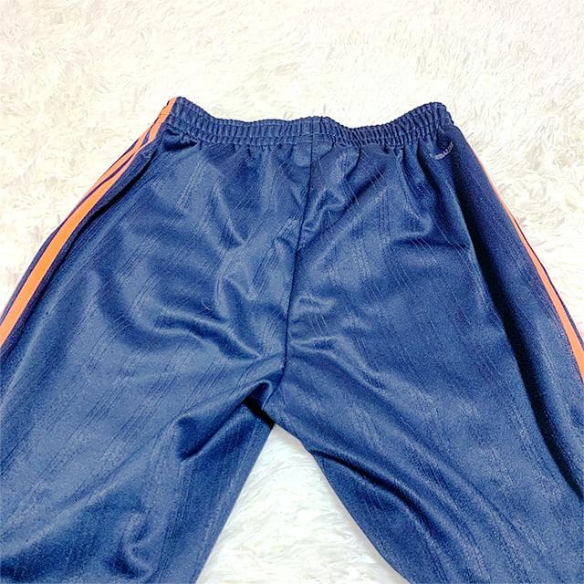 大きいサイズ✨️ビッグロゴ adidas ジャージ上下 ネイビー×オレンジ