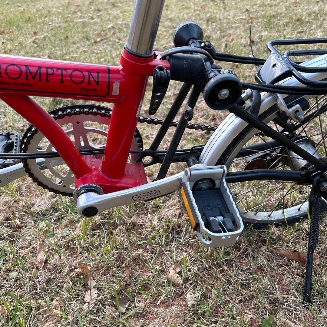 ブロンプトンBrompton折りたたみ自転車　レッド　BS6102 PART